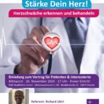 Herzwochen 2024: Vortrag für Patienten und Interessierte: Stärke Dein Herz! Herzschwäche erkennen und behandeln